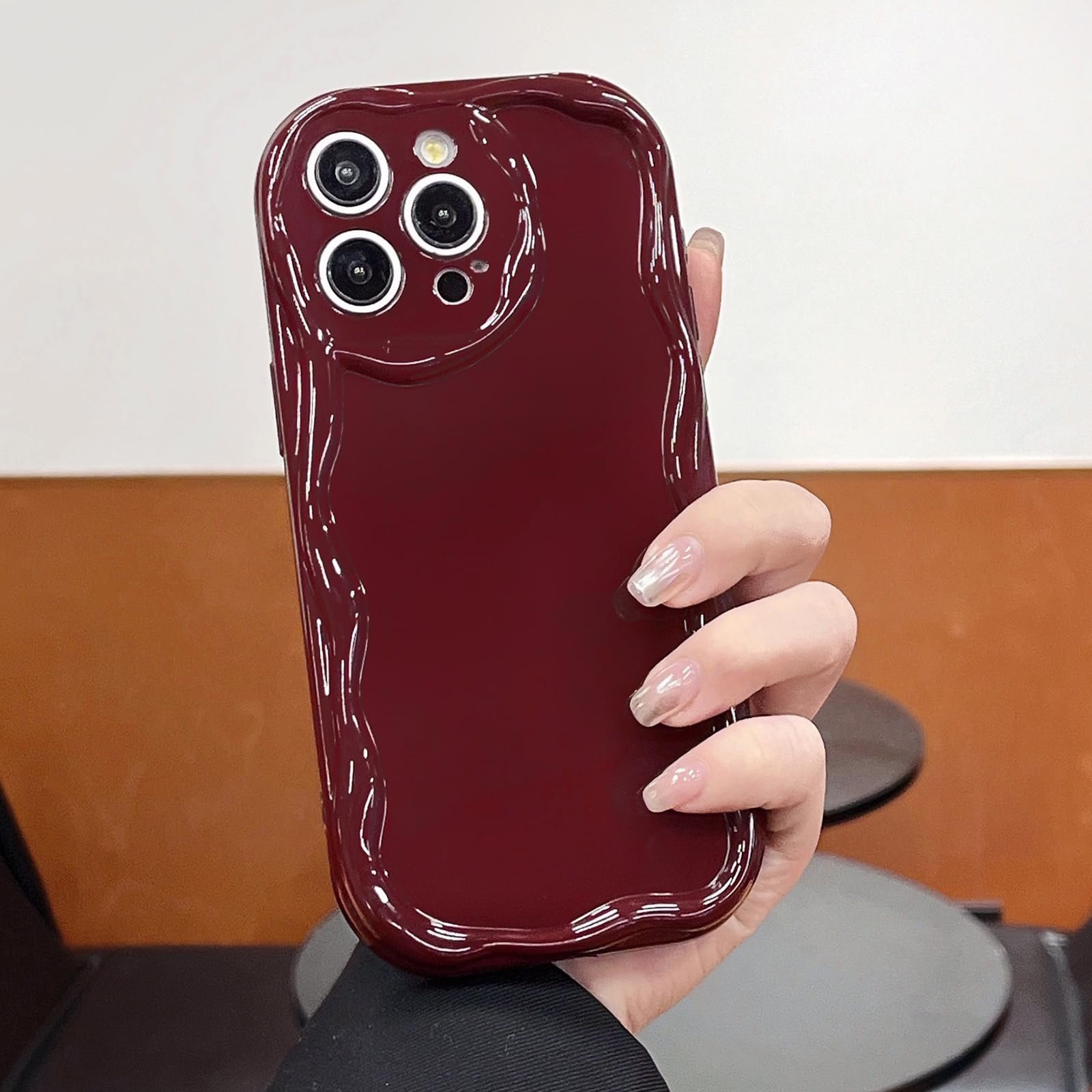 for iPhone 14 Case Simple Curly Wavy Frame Design, Silicone Cute Glossy Aesthetic Wave Thin Slim Fit Soft TPU Protective Phone Case for iPhone 14 Cover Women Girls, Clear - Image 17